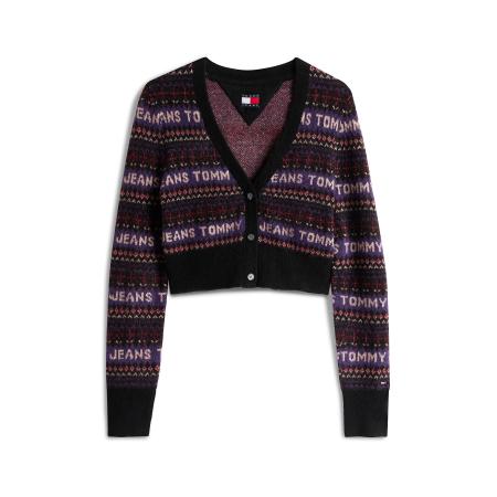 Tommy Jeans Tommy Jeans Gebreid vest lila / pink / zwart