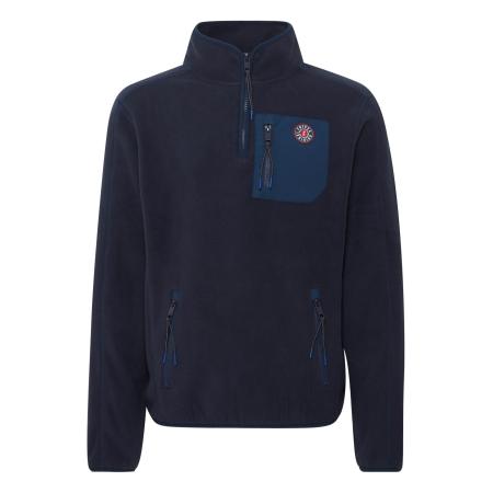 FQ1924 FQ1924 Fleece jas Lucas navy / rood / wit