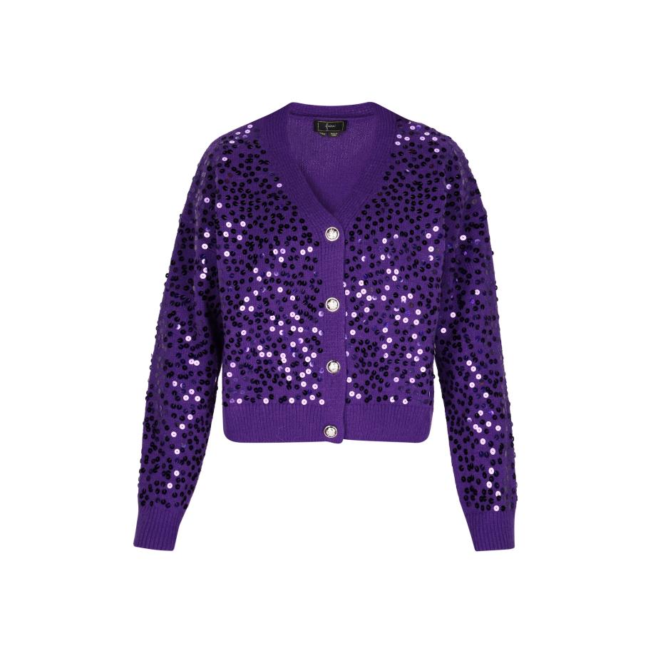 Faina faina Gebreid vest lila -