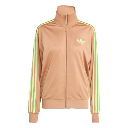 Adidas ADIDAS ORIGINALS Sweatvest Adicolor Classic Firebird mokka / neongroen