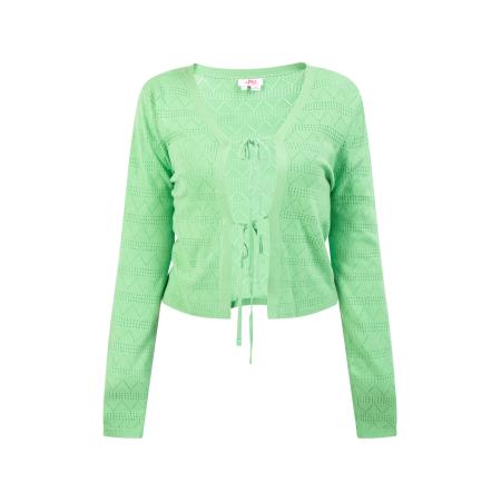 MYMO MYMO Gebreid vest lichtgroen