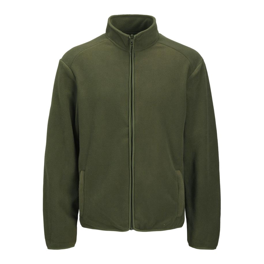 JJ Rebel JJ Rebel Fleece jas JREBLAKE olijfgroen -