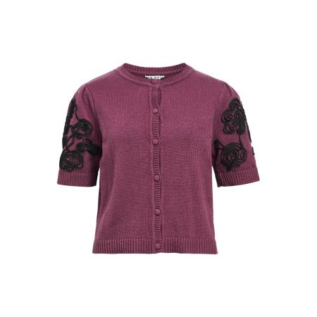 Object OBJECT Gebreid vest OBJJane donkerblauw / donkerlila