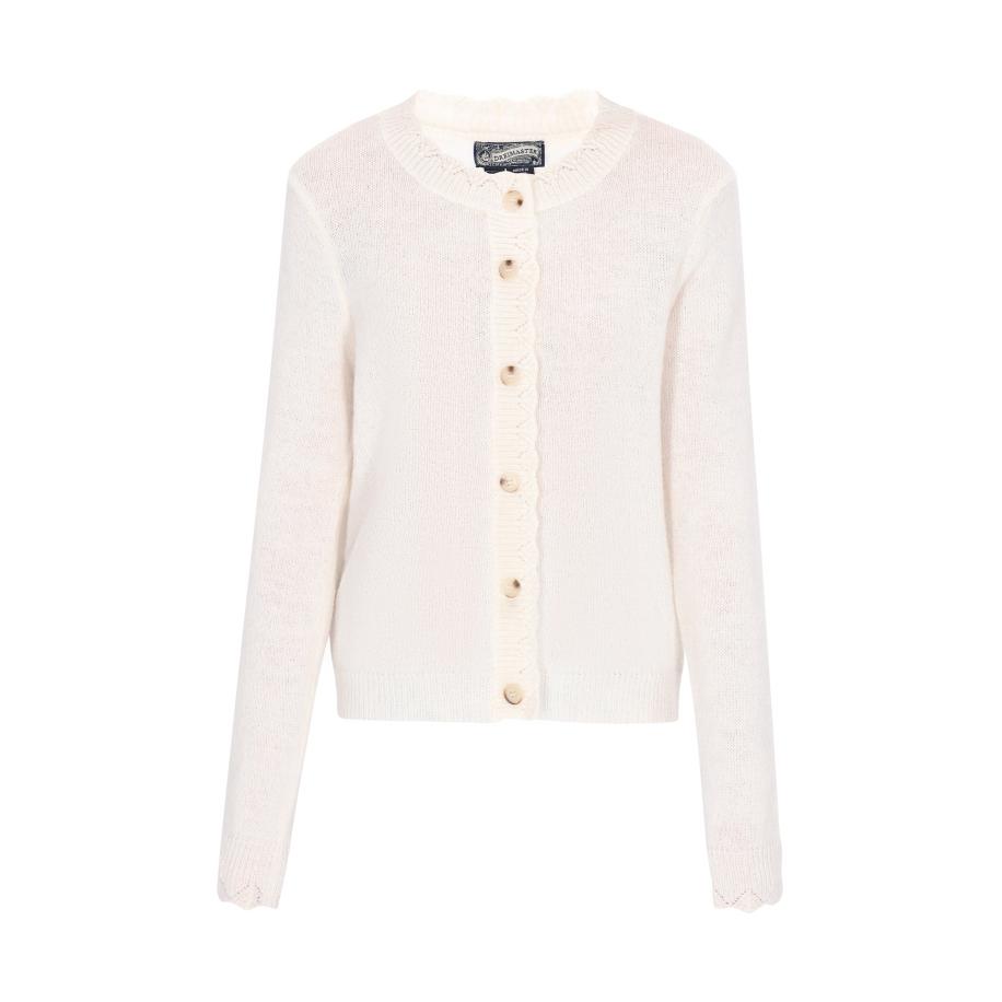 DreiMaster DreiMaster Vintage Gebreid vest offwhite -