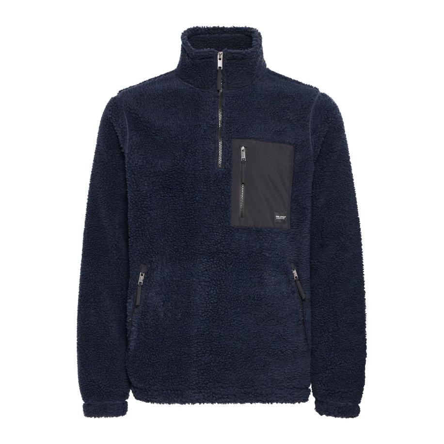 Blend BLEND Fleece jas Totto nachtblauw -