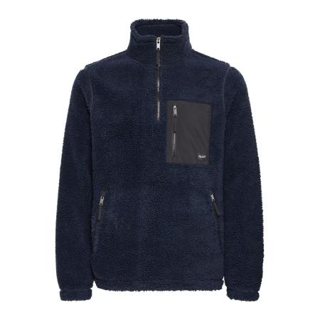 Blend BLEND Fleece jas Totto nachtblauw