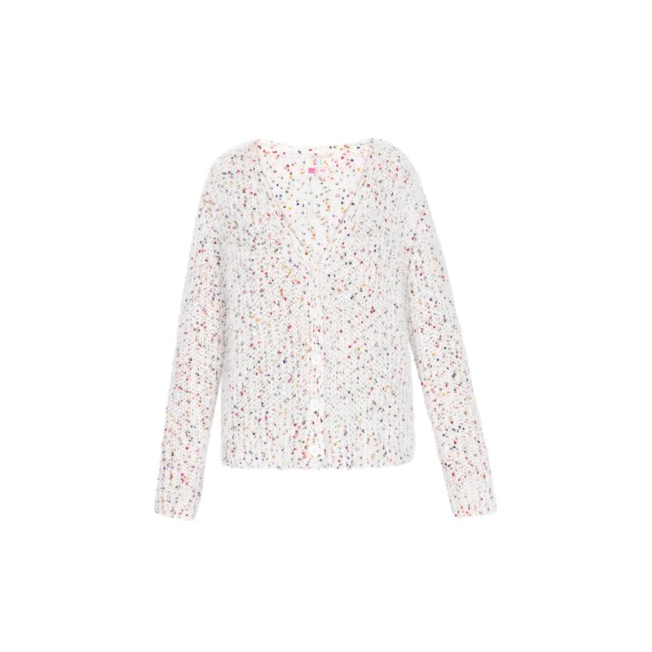 IZIA IZIA Gebreid vest gemengde kleuren / offwhite -