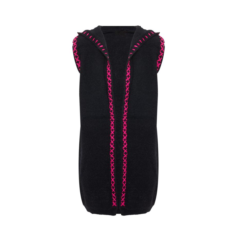 ebeeza ebeeza Gebreide bodywarmer pink / zwart -
