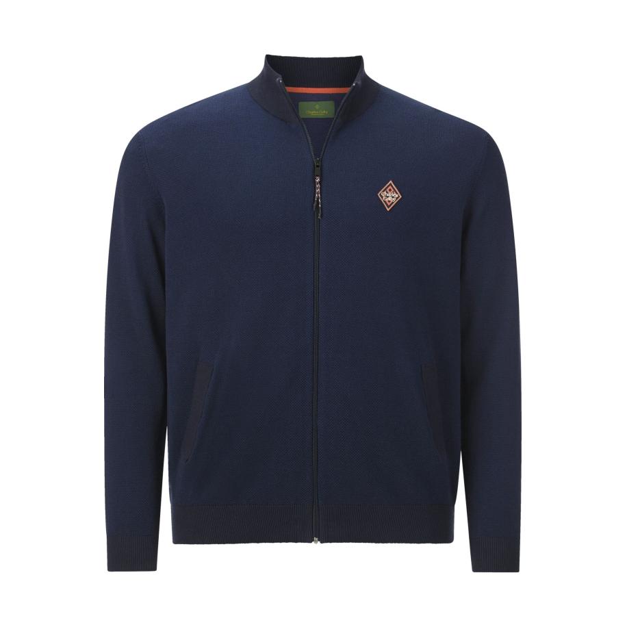 Charles Colby Vest donkerblauw, Effen Blauw