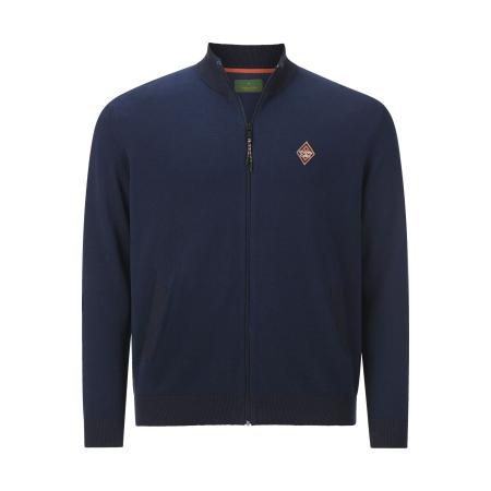 Charles Colby Vest donkerblauw, Effen