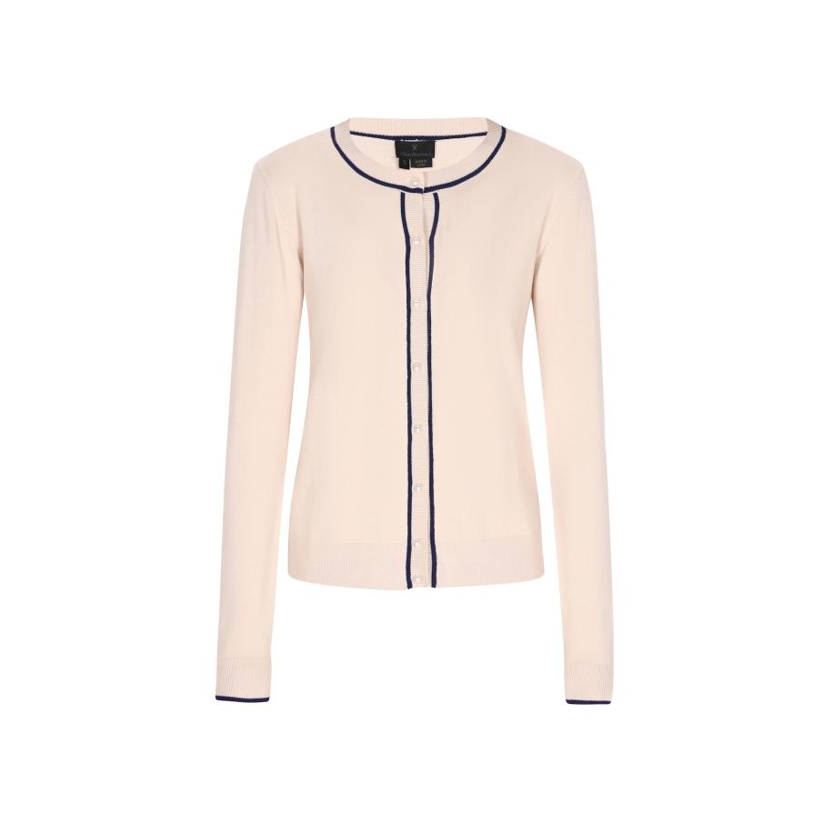 DreiMaster DreiMaster Klassik Gebreid vest crème / zwart -