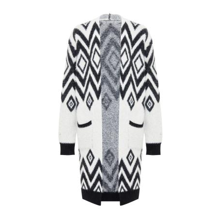 ebeeza ebeeza Gebreid vest zwart / wit