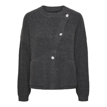 Pieces PIECES Gebreid vest PCSiga donkergrijs