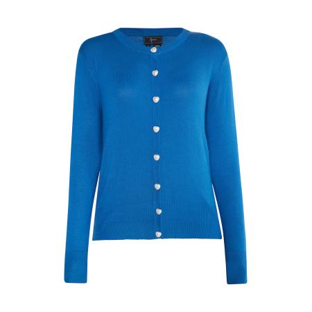 Faina faina Gebreid vest blauw