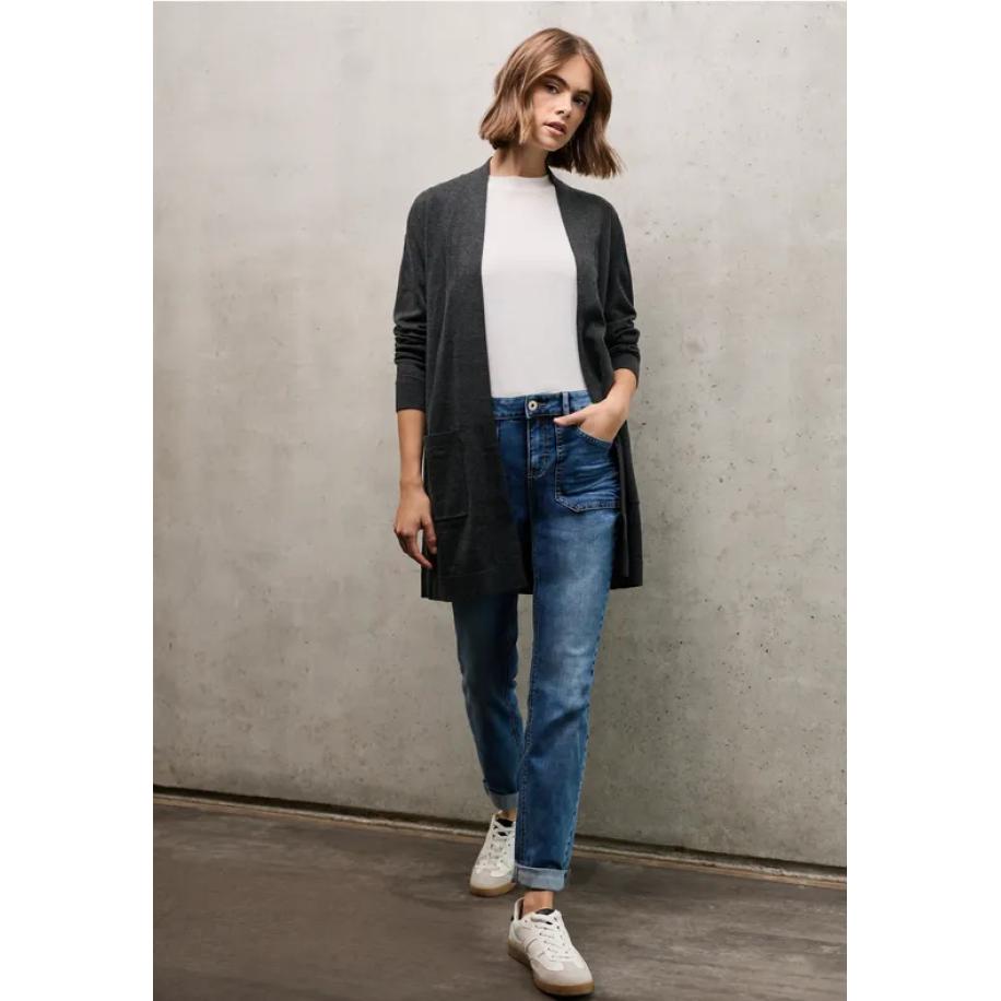 Street One Open vest Grijs