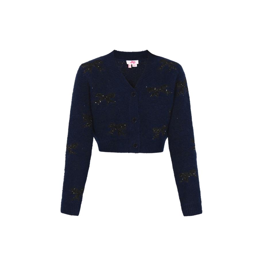 MYMO MYMO Gebreid vest donkerblauw -