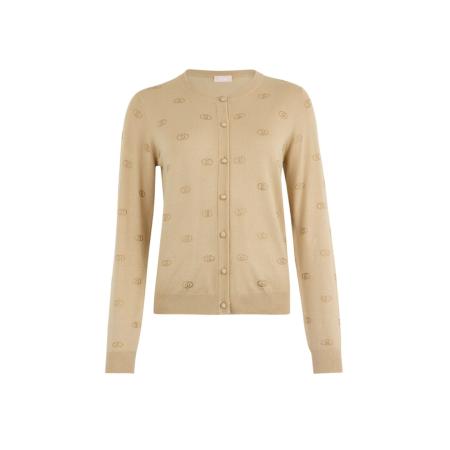 Liu Jo Liu Jo Gebreid vest camel