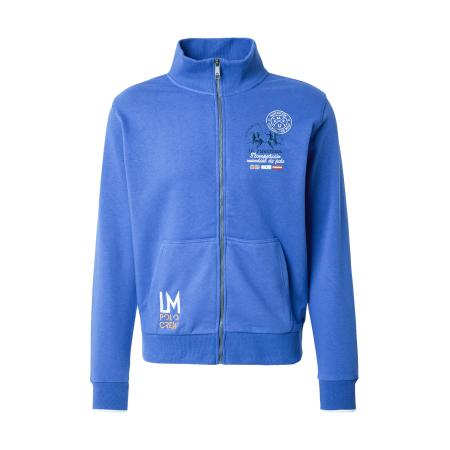 La Martina La Martina Sweatvest royal blue/koningsblauw / oranje / wit