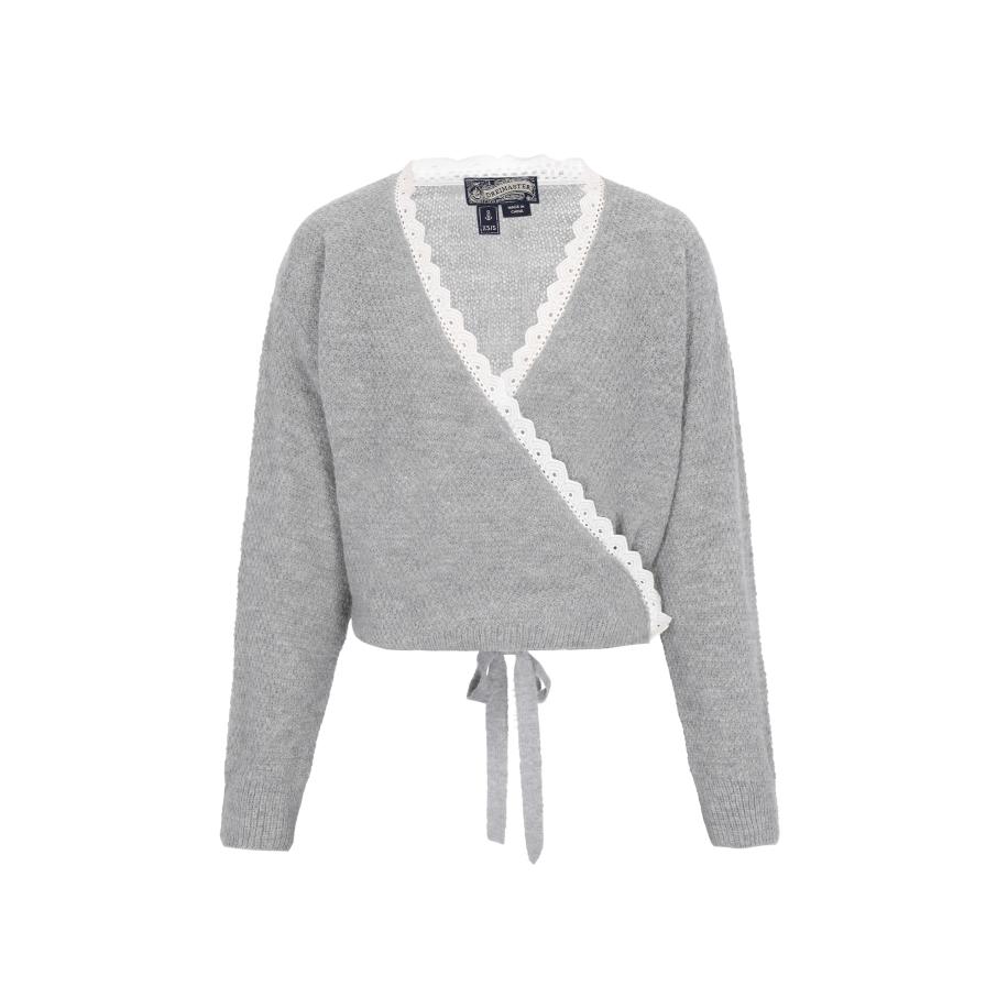 DreiMaster DreiMaster Vintage Gebreid vest grijs / wit -