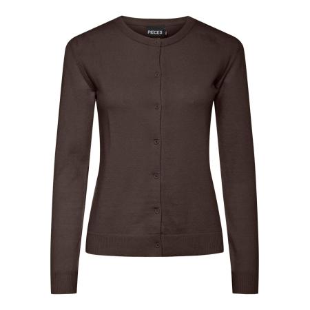 Pieces PIECES Gebreid vest PCNora donkerbruin