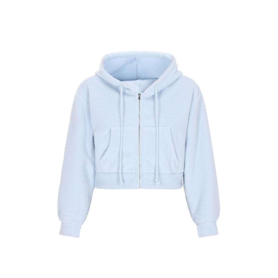 Swirly swirly Sweatvest Back To School lichtblauw -
