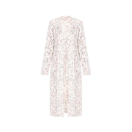 MYMO MYMO Gebreid vest blauw / groen / rood / offwhite