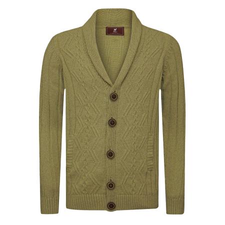 Williot Williot Gebreid vest groen