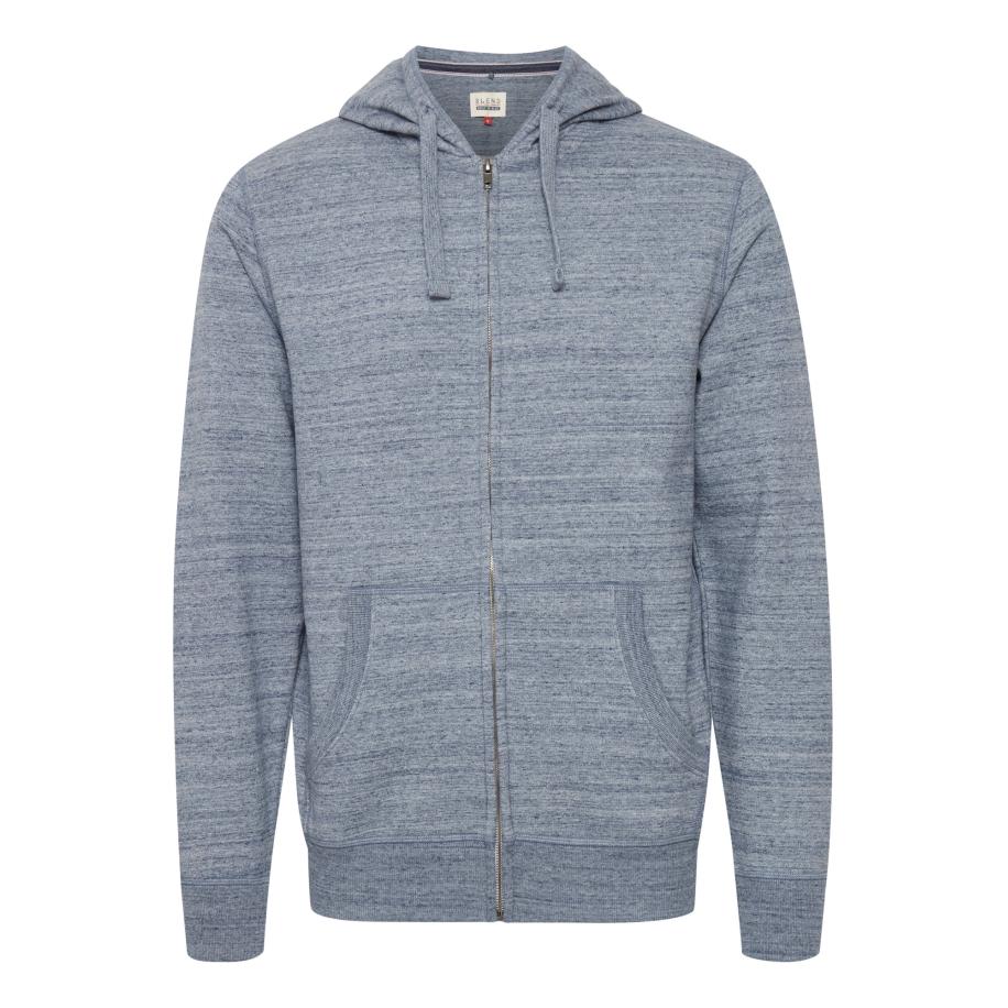 Blend BLEND Sweatvest VELNO blauw gemêleerd -