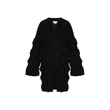 IZIA IZIA Gebreid vest zwart