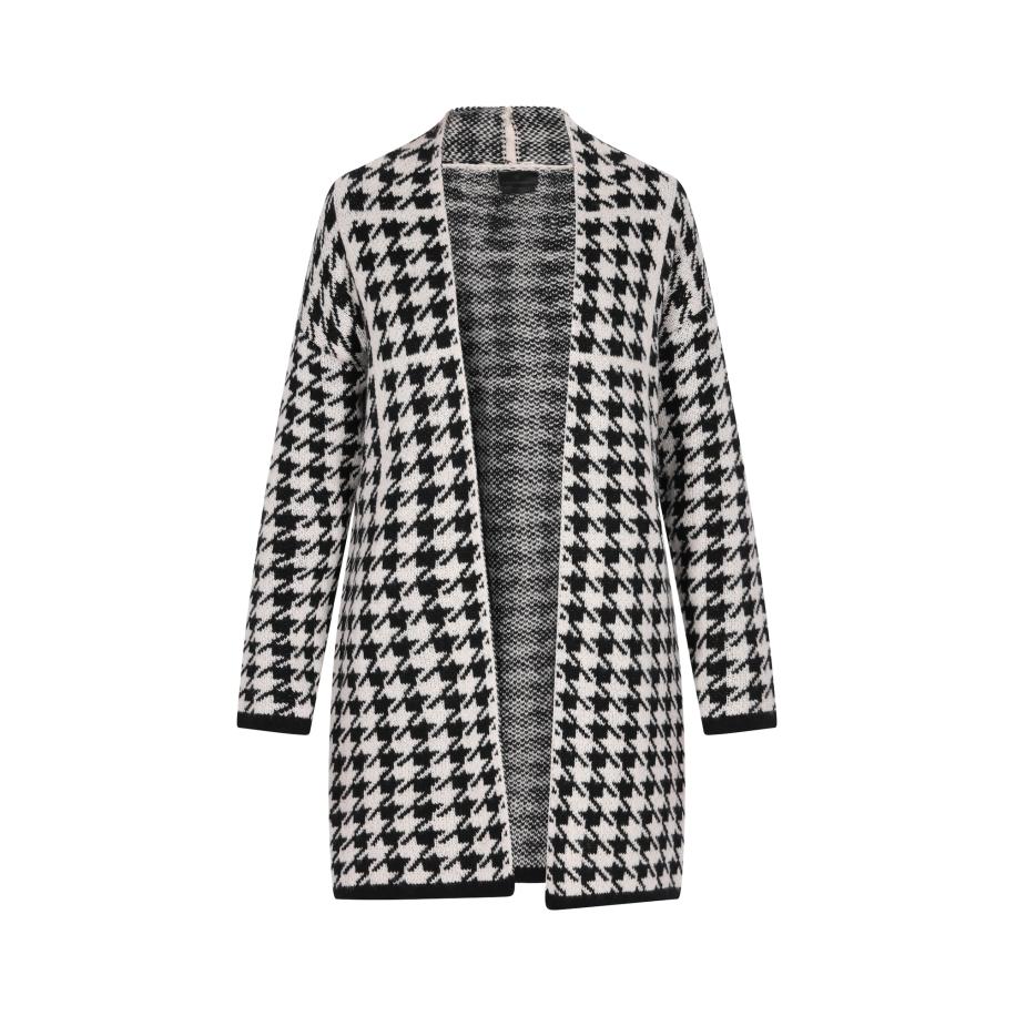 DreiMaster DreiMaster Klassik Gebreid vest zwart / wit -