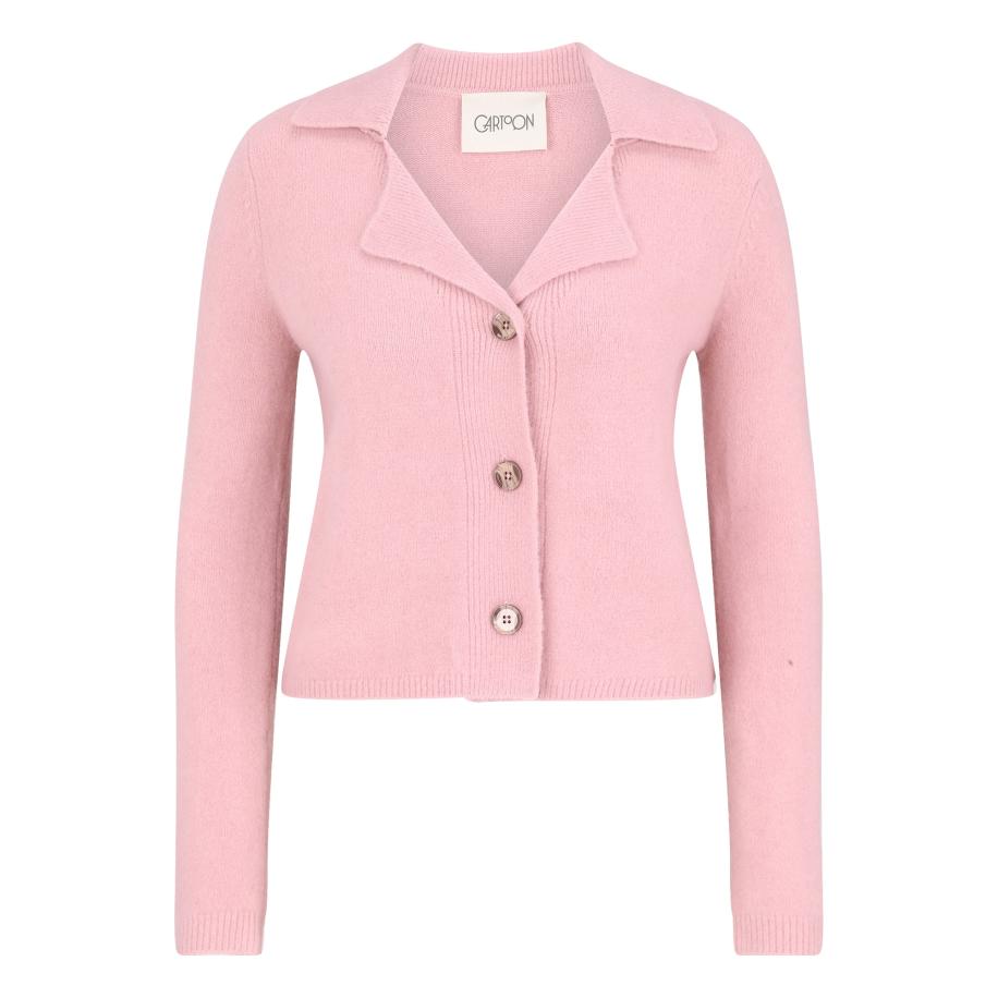 Cartoon Cartoon Gebreid vest rosa -