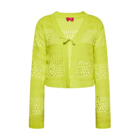 Swirly swirly Gebreid vest neongroen