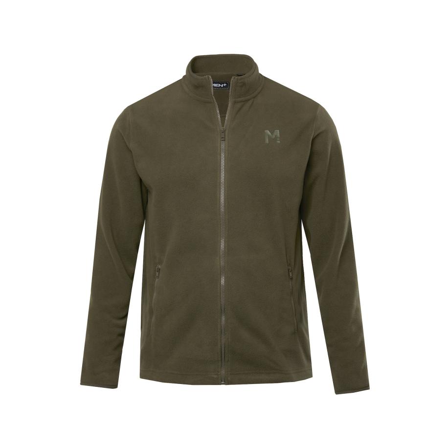 men plus Men Plus Fleece jas olijfgroen -