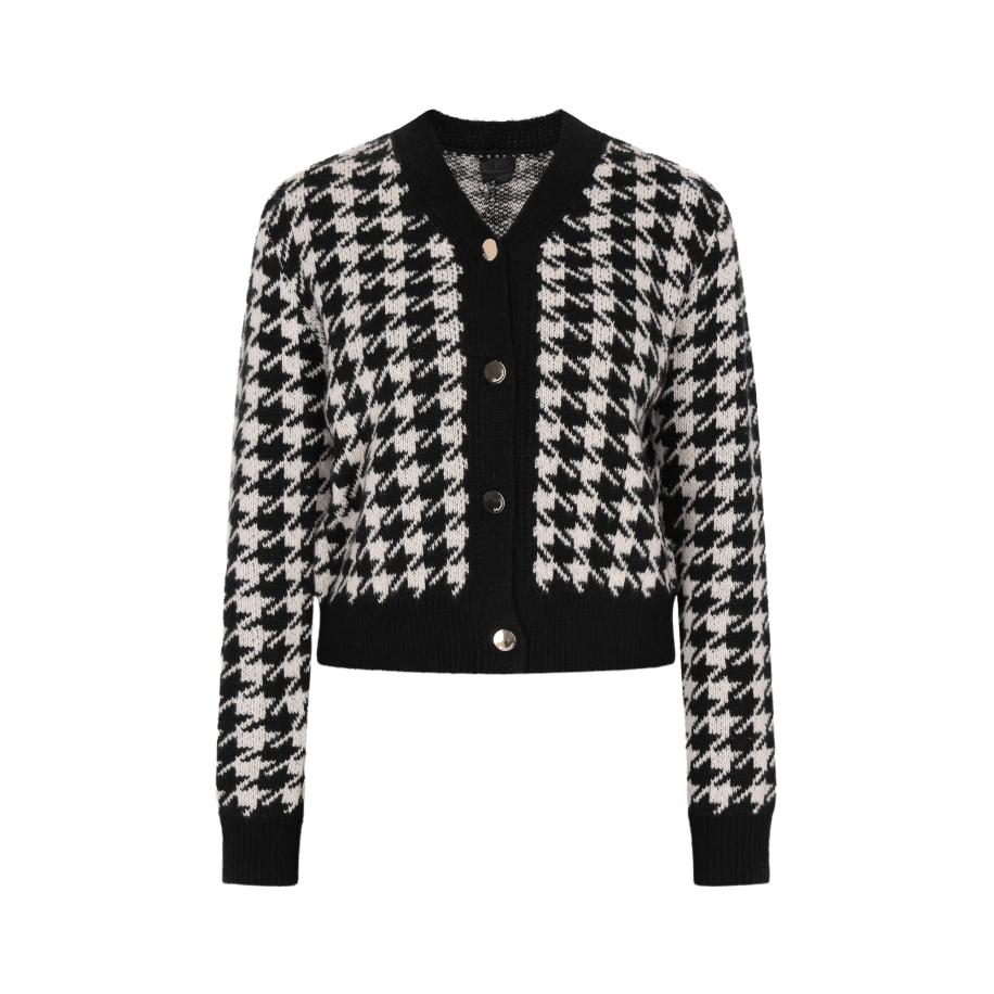 DreiMaster DreiMaster Klassik Gebreid vest zwart / wit -