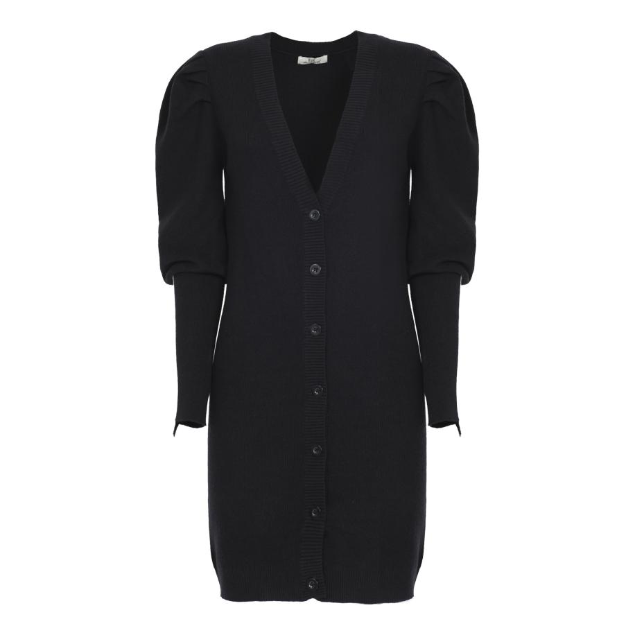 Influencer Influencer Gebreid vest zwart / wit -