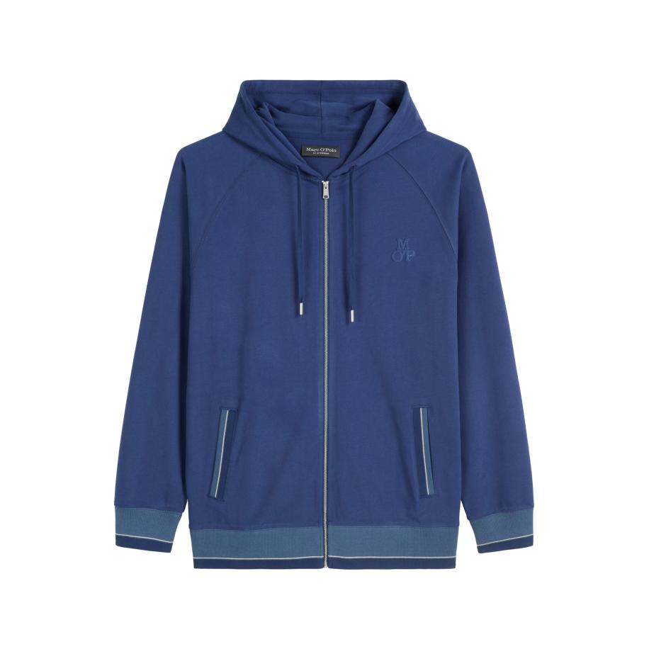 Marc O'Polo Marc OPolo Sweatvest Heavy Jersey blauw -