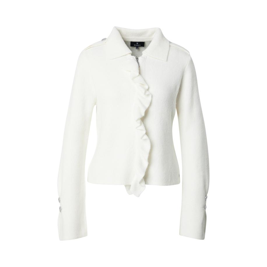 Monari monari Gebreid vest wolwit -