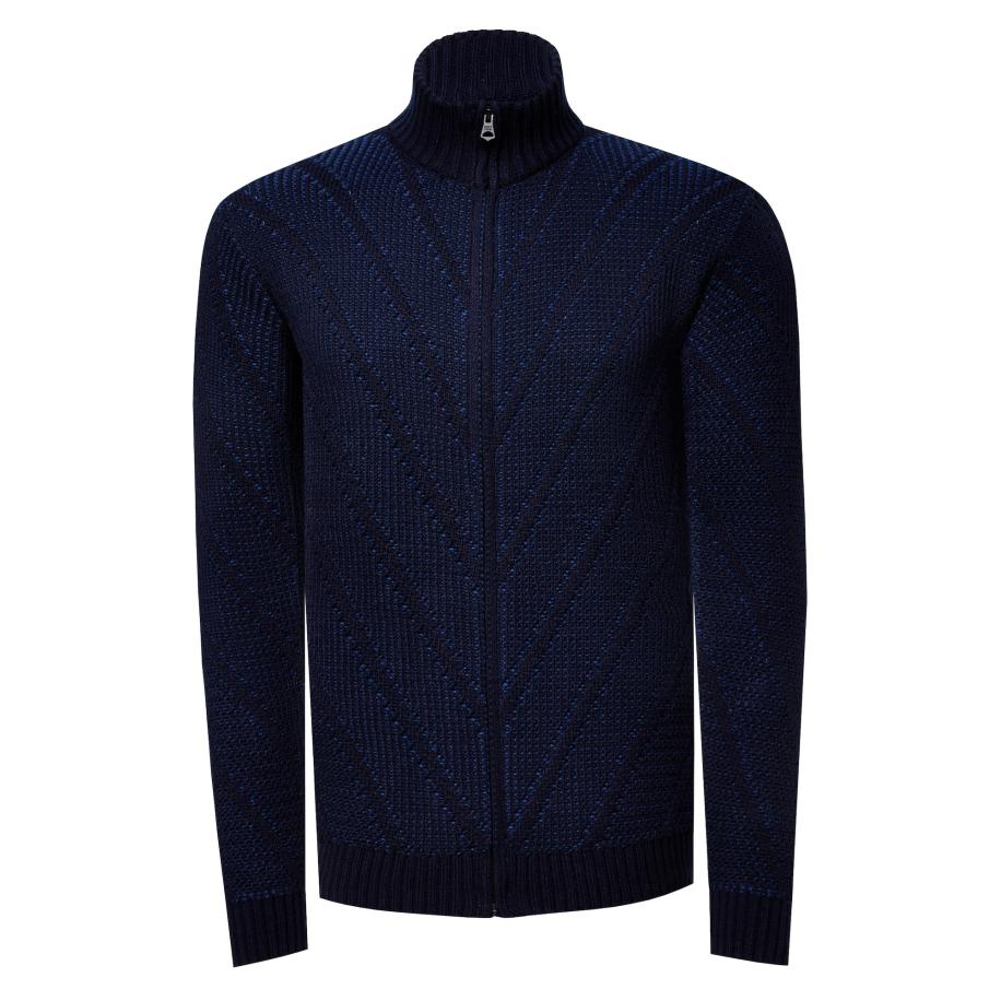 Rusty Neal Rusty Neal Gebreid vest marine -