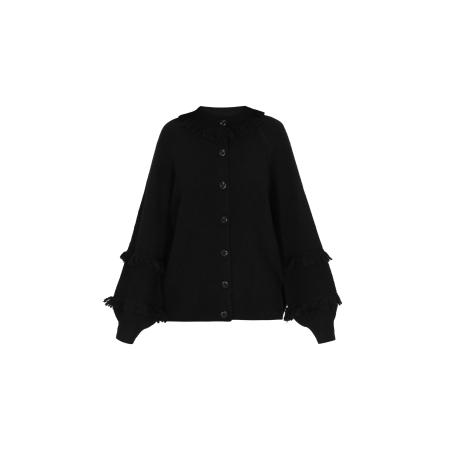 IZIA IZIA Gebreid vest zwart