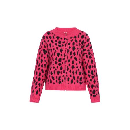 MYMO myMo ROCKS Gebreid vest framboos