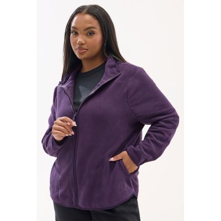 Yours Curve Paarse Fleecejack Size 54-56