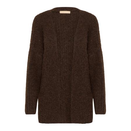 Culture CULTURE Gebreid vest Brava chocoladebruin