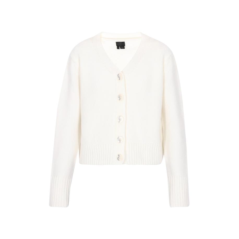 DreiMaster DreiMaster Klassik Gebreid vest wolwit -