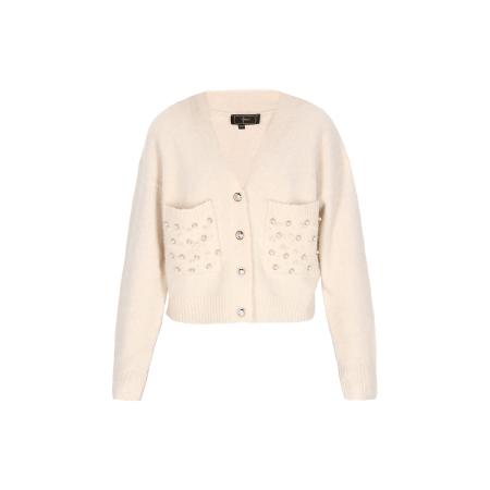 Faina faina Gebreid vest crème