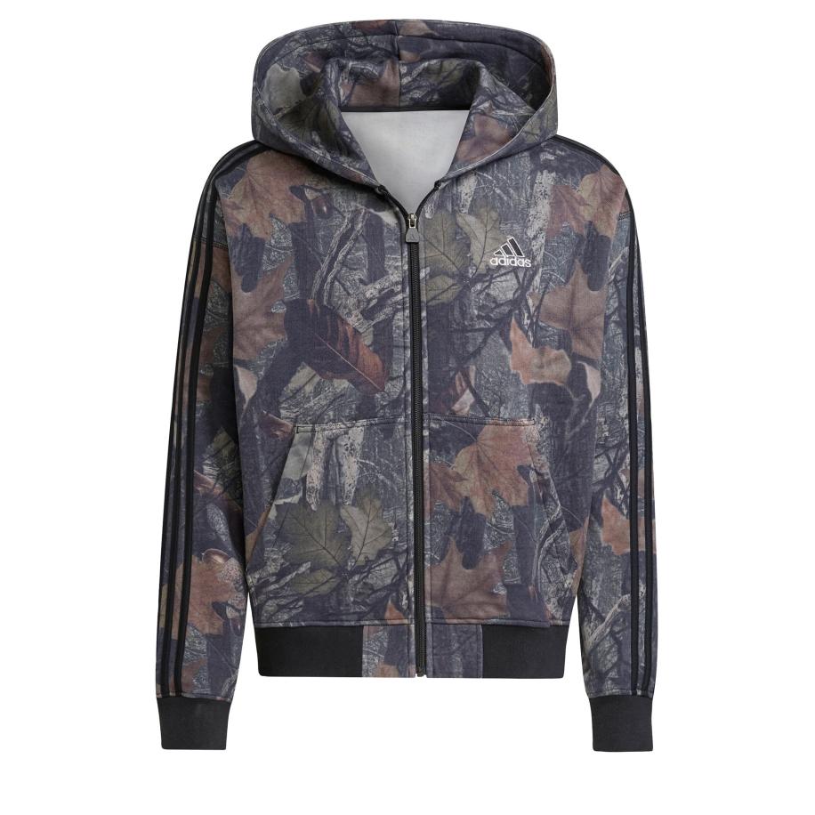 ADIDAS ORIGINALS Sweatvest Camo Hooded bruin / donkergroen / zwart Zwart