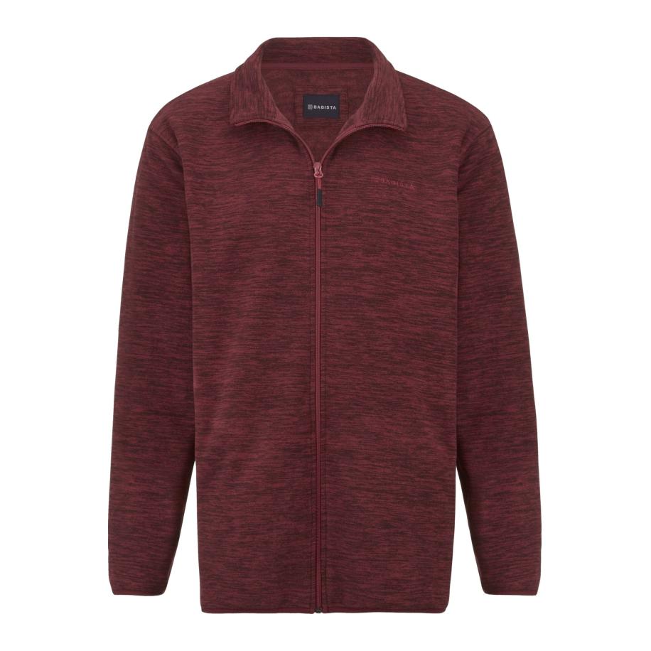 BABISTA Sweatjacket donkerrood, Effen Rood