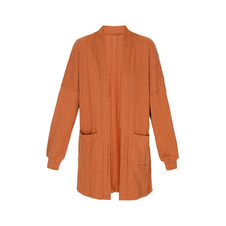 ebeeza ebeeza Gebreid vest kastanjebruin -