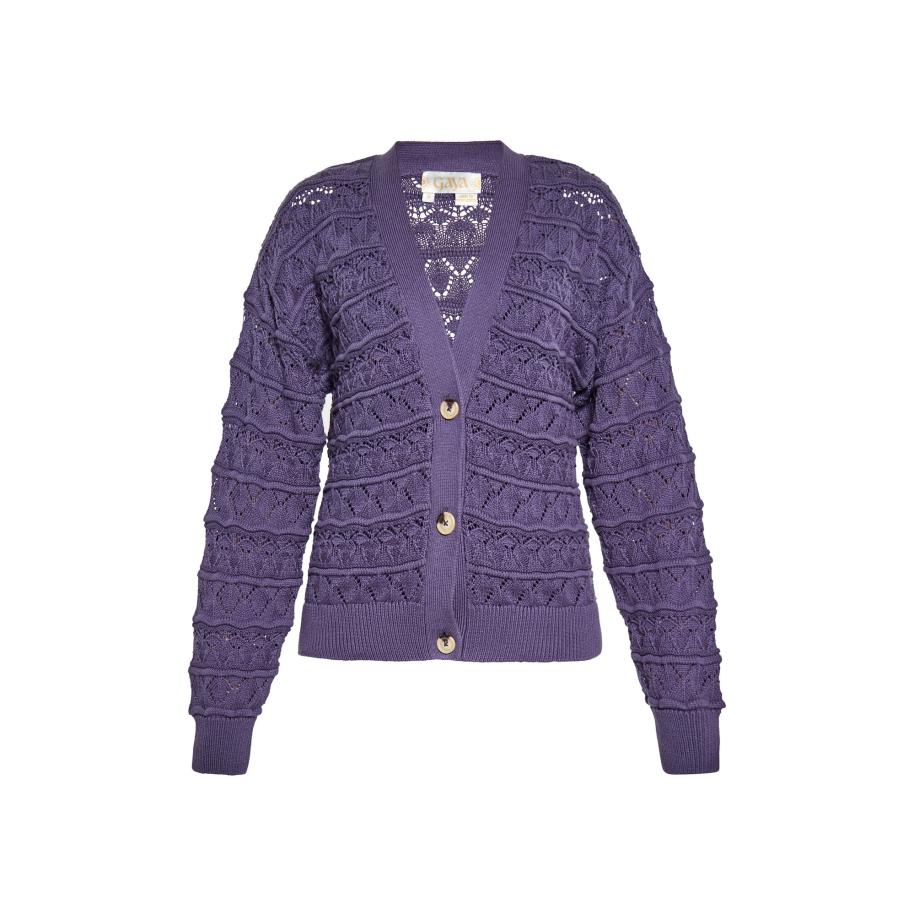 Gaya Gaya Gebreid vest lavendel -