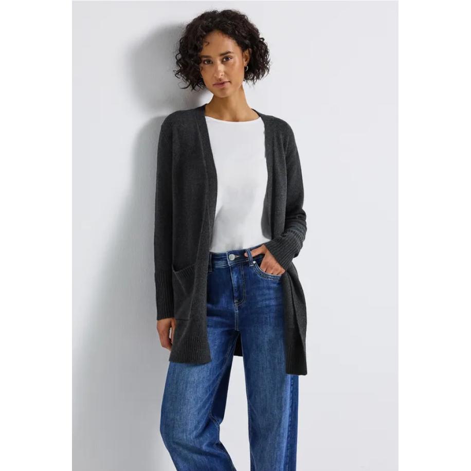 Street One Open vest Grijs