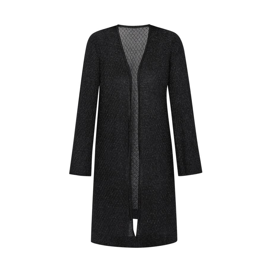 IZIA IZIA Gebreid vest zwart -